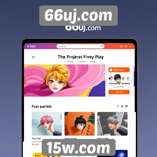 Interface do usuário do 66uj.com é amigável e acessível